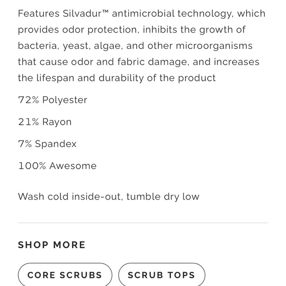 Figs women’s Casma 3 pocket scrub top in Navy - Picture 8 of 8